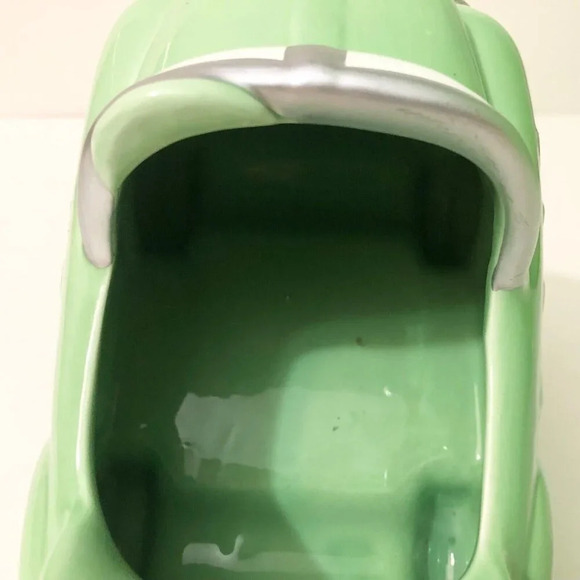 Vtg NAPCO Green Pedal Car Ceramic Planter Candy Dish - Picture 6 of 14
